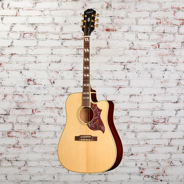 Epiphone - Hummingbird Standard EC - Acoustic-Electric Guitar - Natural - w/ Premium Gigbag