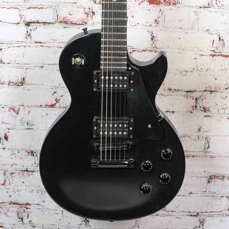 Gibson 2000 Les Paul Gothic Electric Guitar Pitch Black Satin USED