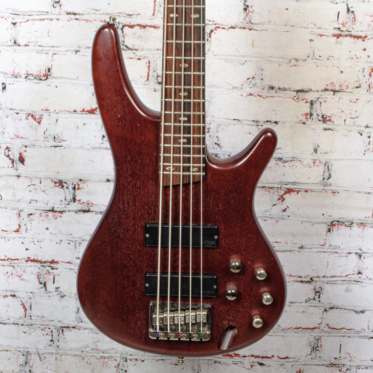 Ibanez 2007 SDGR SR505 Brown Mahogany 5-String Electric Bass USED