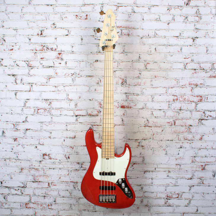 Low End Basses - J-Style 5-String Electric Bass Candy Apple Red - USED