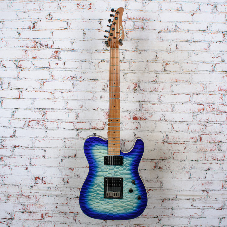 Schecter  - Diamond Series PT Pro Electric Guitar Transparent Blue Burst - USED