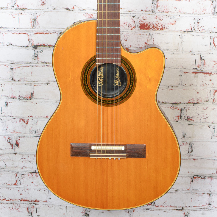 Gibson 1981-82 Chet Atkins Nylon CEC Custom Shop Edition Acoustic Electric Guitar Natural w/Bag VINTAGE