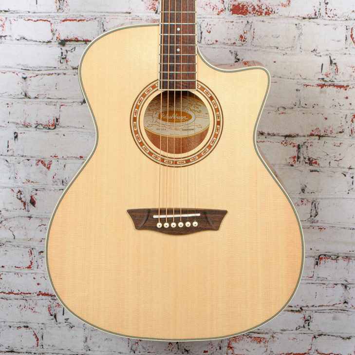 Washburn Harvest G7SCE Grand Auditorium Acoustic Electric Guitar WG7SCE USED