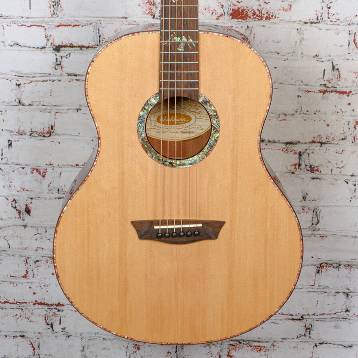 Washburn Bella Tono Elegante S24S Studio Acoustic Guitar Gloss Natural USED