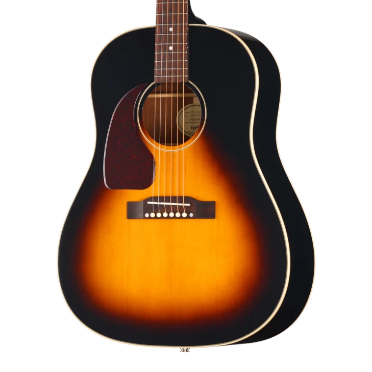 Epiphone - J-45 Standard - Left-Handed Acoustic-Electric Guitar - Vintage Sunburst - w/ Premium Gigbag