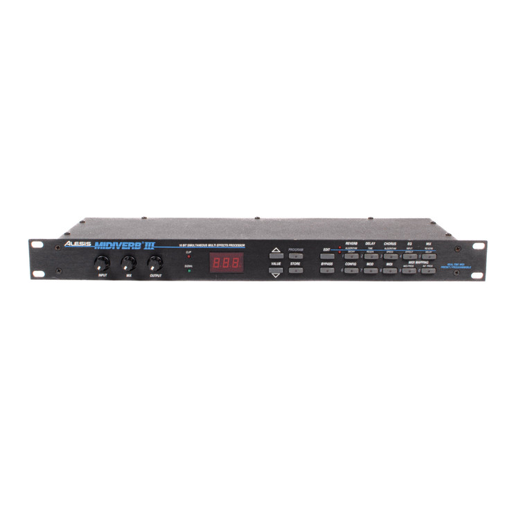 Alesis - MIDIVerb III Multi Effects Processor Rack-Mount Unit - USED