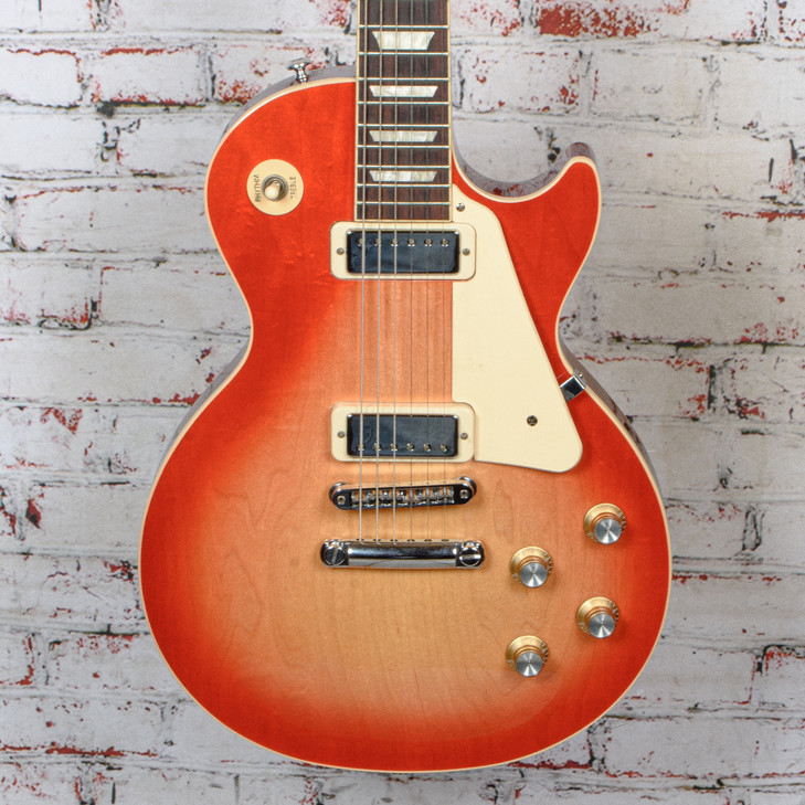 Gibson 2021 Les Paul Deluxe Electric Guitar Cherry Sunburst w/Reliced Neck w/OHSC USED