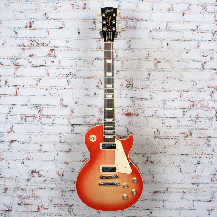 Gibson - 2021 Les Paul Deluxe Electric Guitar - Cherry Sunburst w/Reliced Neck - w/OHSC USED