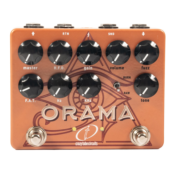 Crazy Tube Circuits Orama Dual-Channel Amp Simulator & Fuzz Pedal w/Box USED