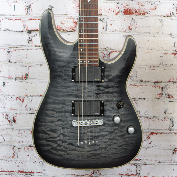 Schecter - Platinum Diamond Series C-1 Electric Guitar Translucent Black - USED