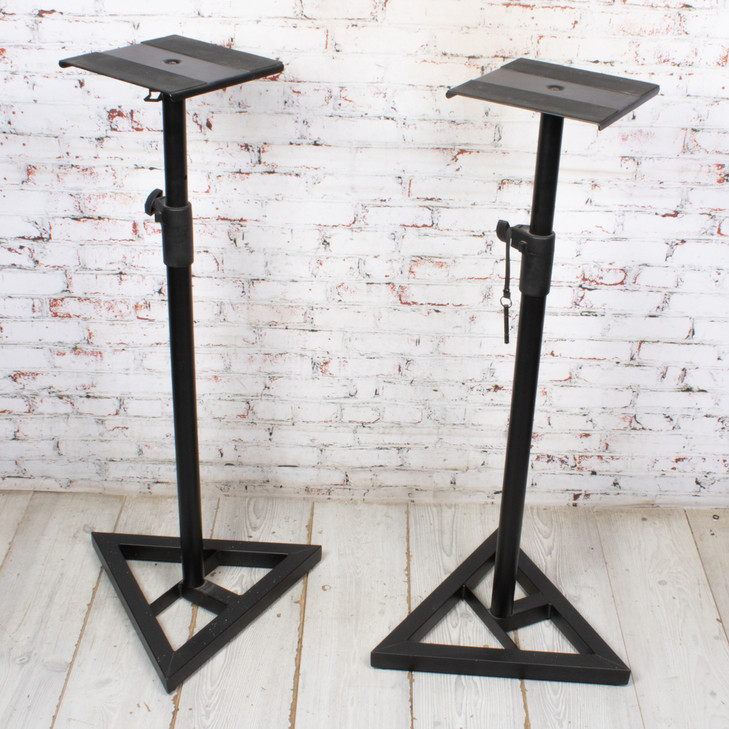 On-Stage - 36"-54" Monitor Stand Pair - Black USED