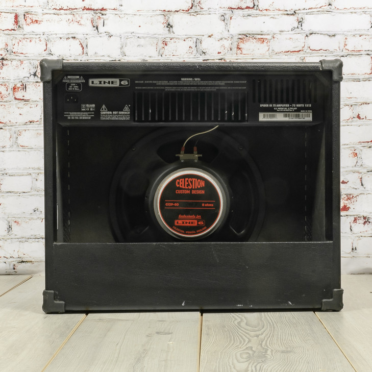 Line 6 - Spider III 75 1x12" 75W Solid-State Guitar Combo Modeling Amplifier - USED