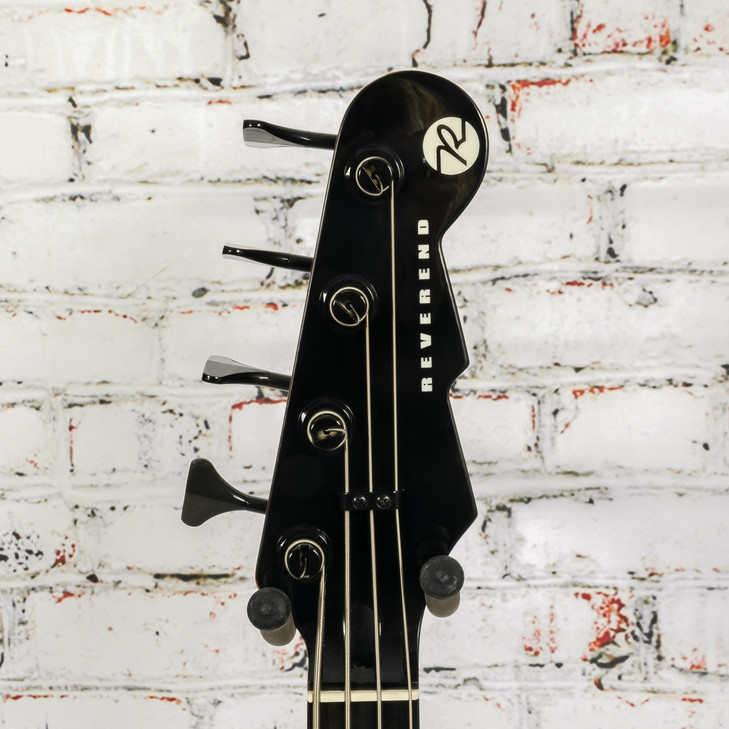 Reverend - Mercalli 4 Blackout Electric Bass Guitar - Midnight Black - USED