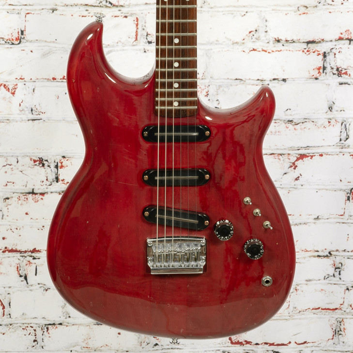 Yamaha 1981 SSC500 Electric Guitar Wine Red W/OHSC VINTAGE