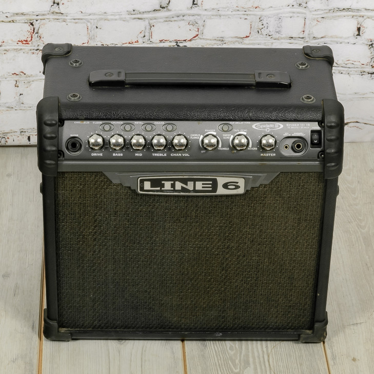 Line 6 Spider III 15 1x8" 15W Solid-State Guitar Combo Modeling Amplifier USED