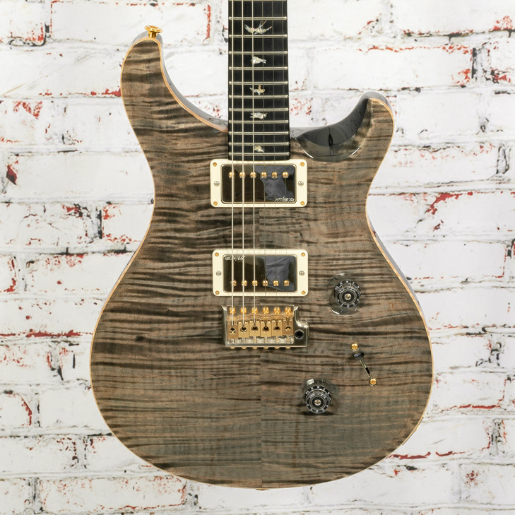 PRS - 2014 Wood Library Custom 24 10-Top Electric Guitar Charcoal w/OHSC - USED