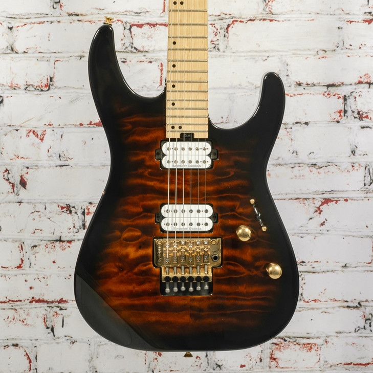 Charvel 2018 Pro Mod DK24 HH FR M QM Electric Guitar Root Beer Burst w/OHSC USED