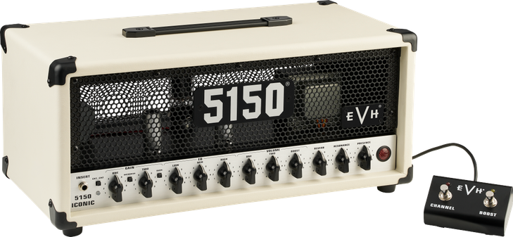 EVH - 5150 Iconic Series 15W 6L6 Amplifier Head - Ivory - w/ Footswitch