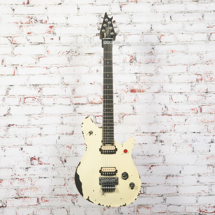 EVH - Limited Edition Wolfgang Special Striped Series - Electric Guitar w/ Ebony Fingerboard - Distressed Ivory - w/ Gigbag