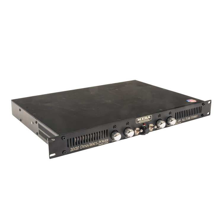 Mesa - 20/20 Dyna-Watt Stereo 2x20W Tube Guitar Power Amplifier Rack-Mount - w/Manual USED
