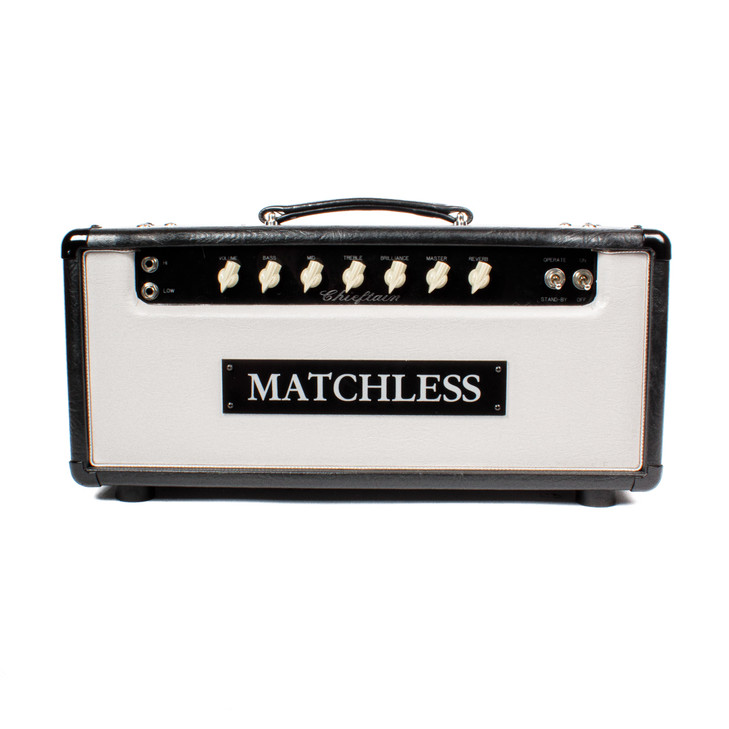 Matchless Chieftain 40W Tube Guitar Amplifier Head Black& White w/Cover USED