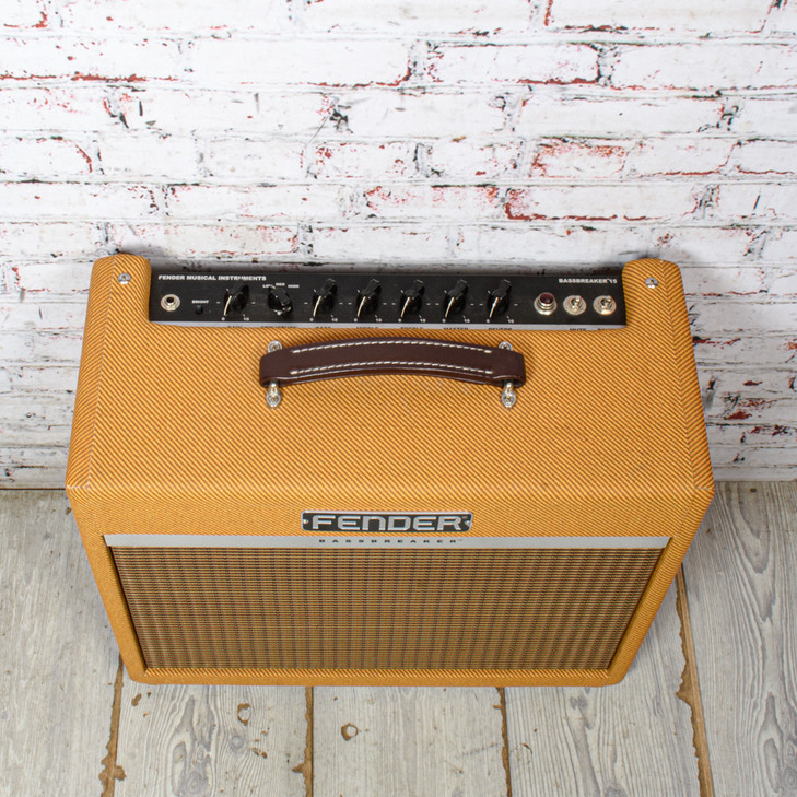 Fender - FSR Bassbreaker 15 - 1x12" 15W Tube Guitar Combo Amplifier - Tweed - USED