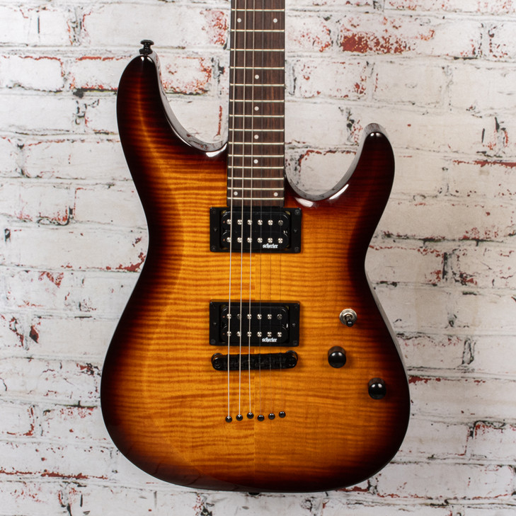 Schecter 2017 Diamond Series C-6 Elite Electric Guitar Flamed Vintage Burst USED
