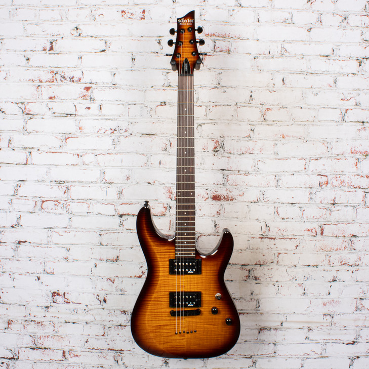 Schecter - 2017 Diamond Series C-6 Elite Electric Guitar Flamed Vintage Burst - USED