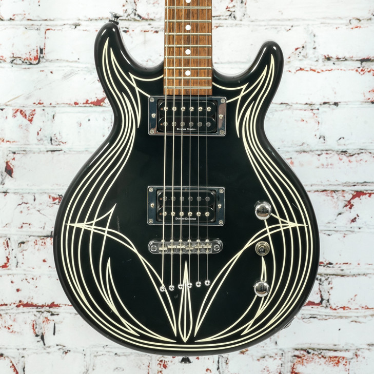 Jackson MIJ Scott Ian Signature JJ4 Electric Guitar Black with White Stripes w/Bag USED