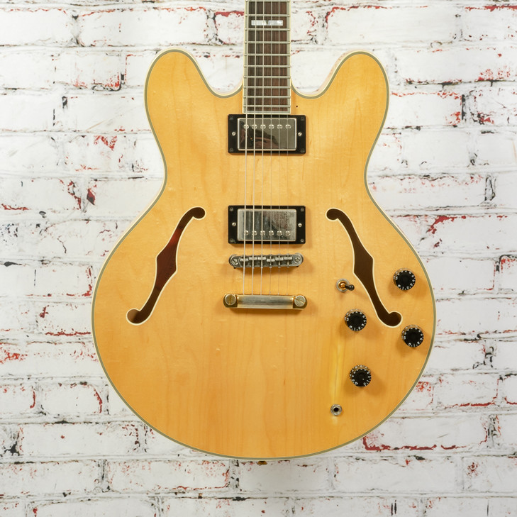 Epiphone 2001 MIK Sheraton Semi-Hollow Electric Guitar with OHSC and Gibson '57 Classic Pups USED (MMM123118)
