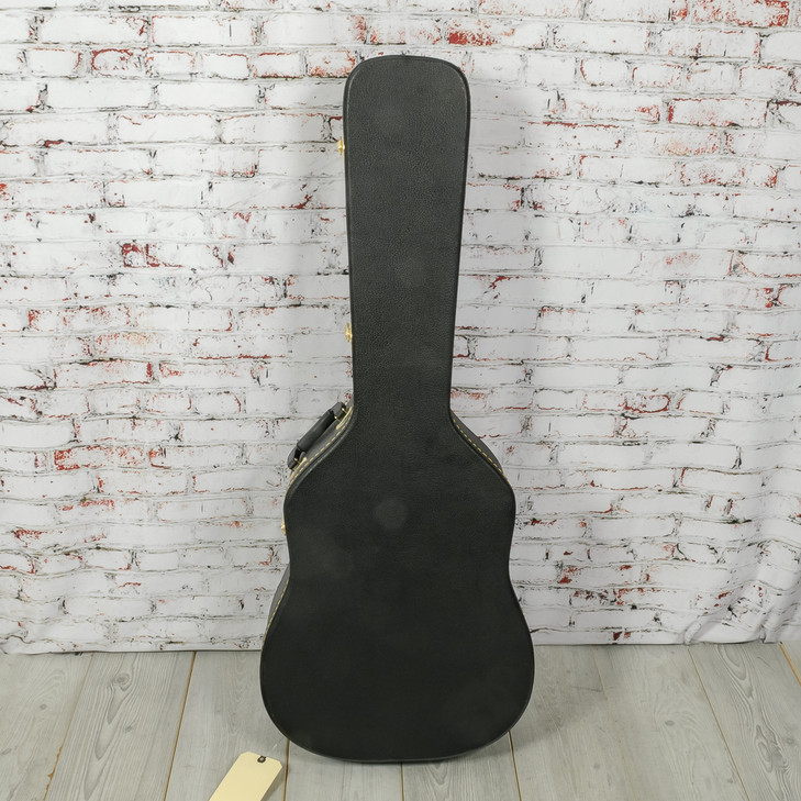 Unbranded Dreadnought Shaped Acoustic Guitar Hard Shell Case Black USED