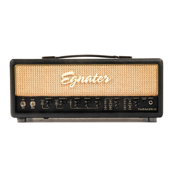Egnater Tweaker 40 2-Channel 40W Tube Guitar Head Amplifier w/FSW & Manual Black USED