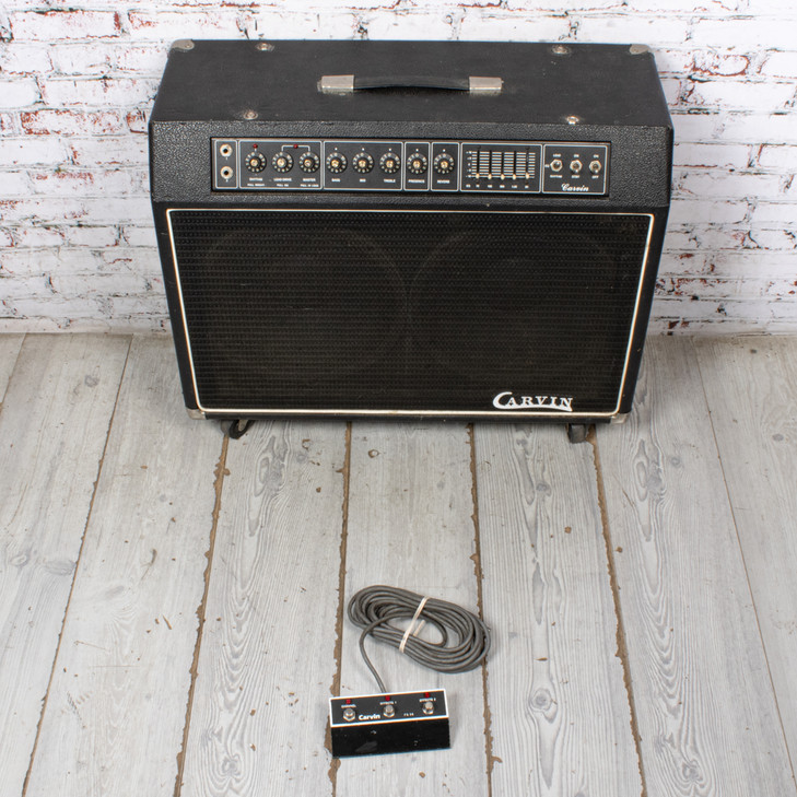 Carvin X-100 2x12" 100W Tube Guitar Combo Amplifier Black w/EVM 12L Speakers Installed & FSW VINTAGE