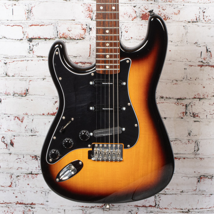 Unbranded S-Style Left-Handed Electric Guitar Vintage Sunburst w/Hot Rails USED