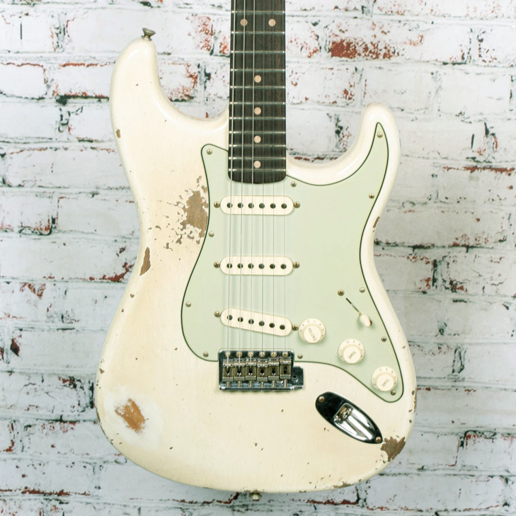 Fender - Custom Shop 1960 Stratocaster - Electric Guitar - Heavy Relic Aged India Ivory - with Custom Shop Hardshell Case