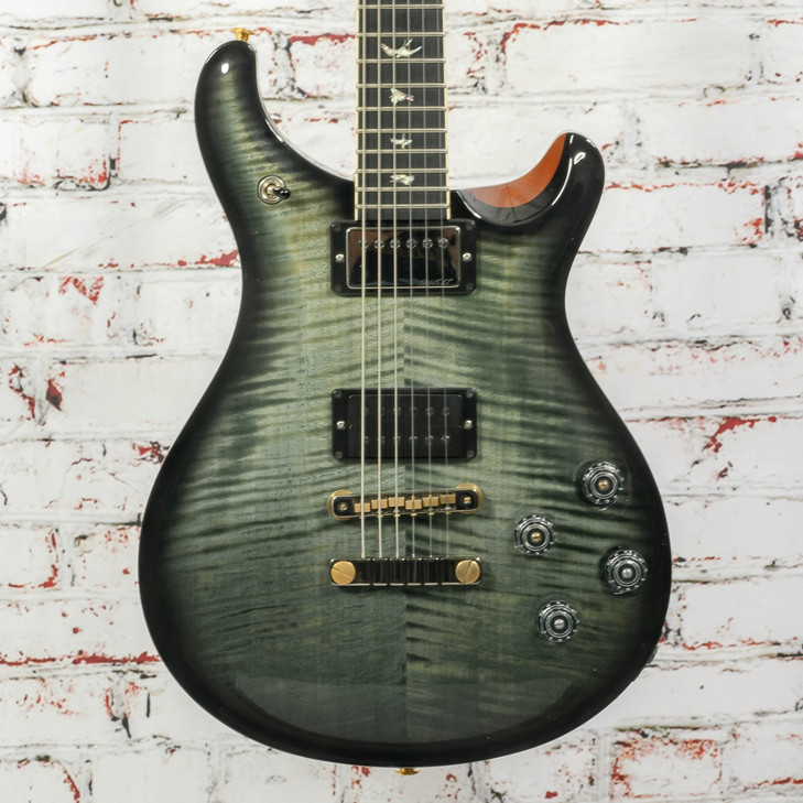 PRS - (2018) McCarty 594 Wood Library 10-Top Electric Guitar Trampas Green Smokehouse Burst w/OHSC - USED