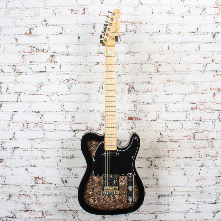 Harley Benton - TE-70 Deluxe - Electric Guitar - Black Paisley - USED