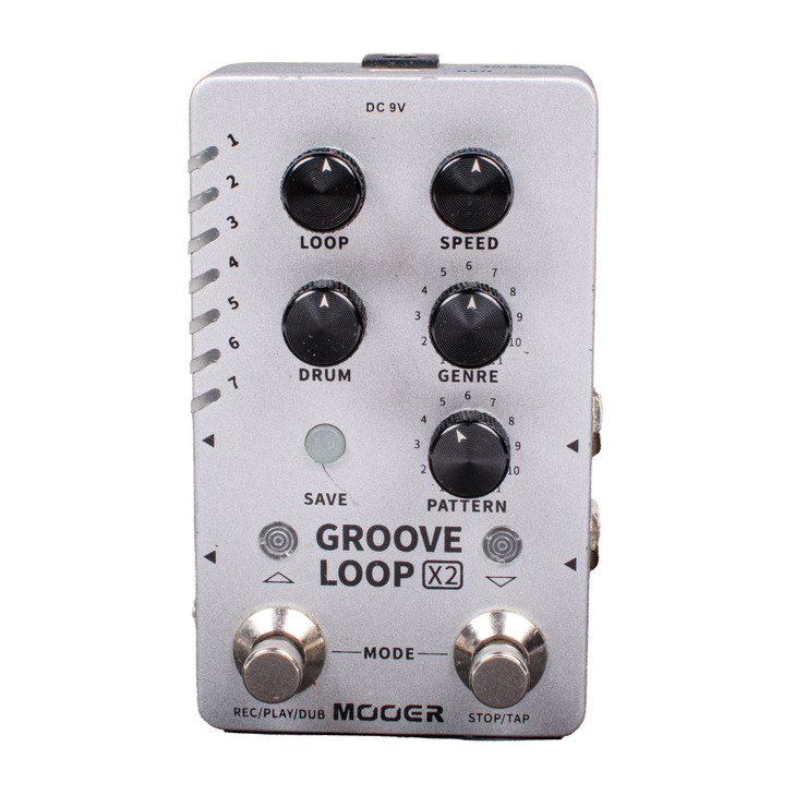 MOOER Groove Loop X2 Drum Machine & Looper w/Box Grey USED
