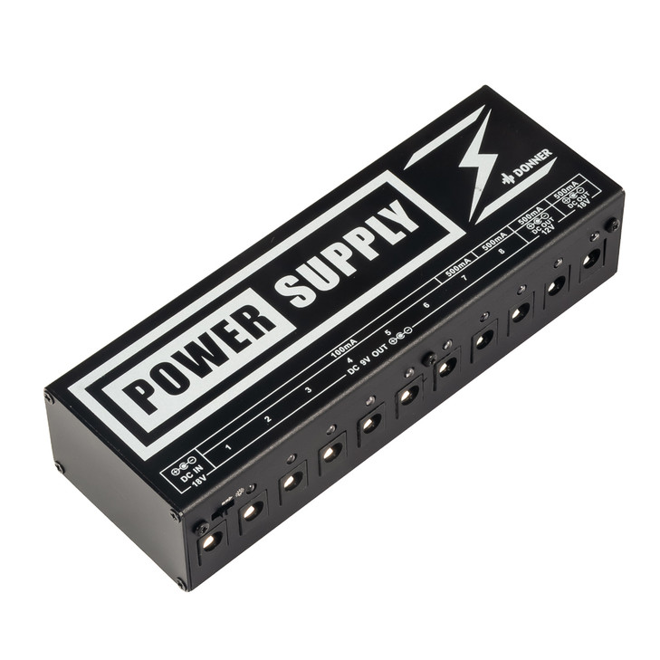 Donner PP-02 Pedal Power Supply w/Box & Cables USED