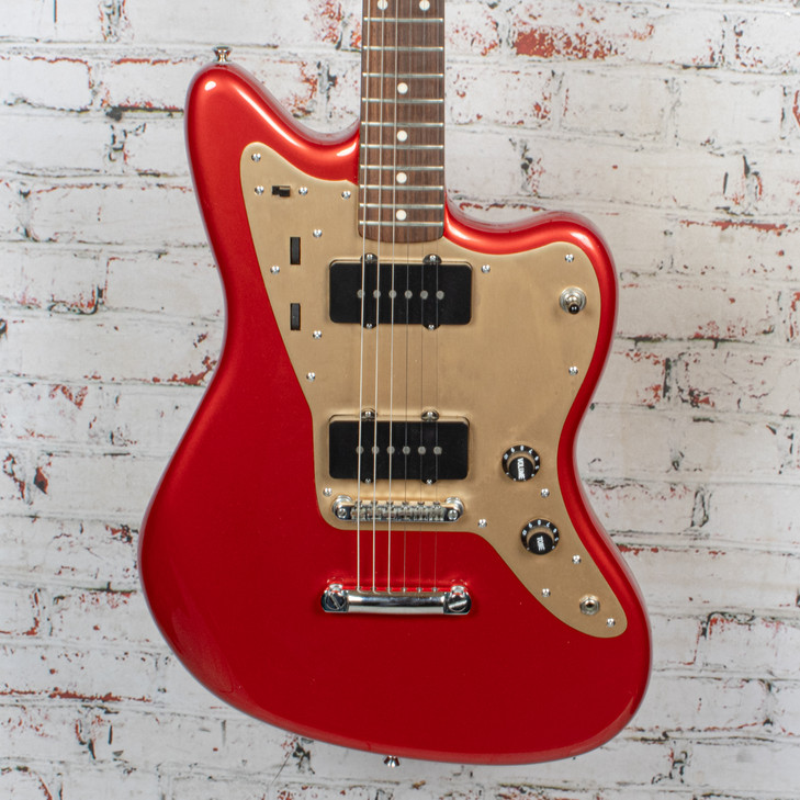 Squier - 2017 Deluxe Jazzmaster ST Electric Guitar w/Duncan Antiquity Pickups Candy Apple Red - USED