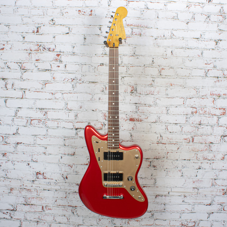 Squier - 2017 Deluxe Jazzmaster ST Electric Guitar with Duncan Antiquity Pickups Candy Apple Red - USED