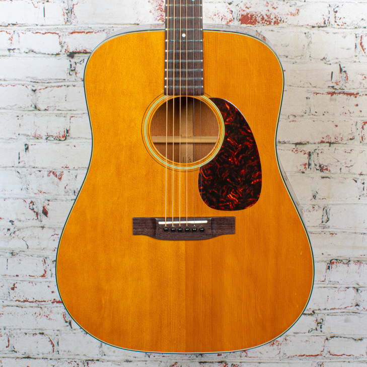 Martin 1966 D-18 Acoustic Guitar Natural Side Cracks w/OHSC VINTAGE
