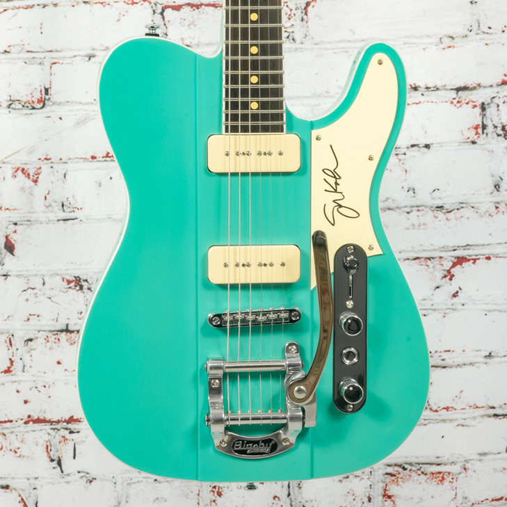 Reverend Greg Koch Gristle 90 Electric Guitar Tosa Turquois w/Autograph USED