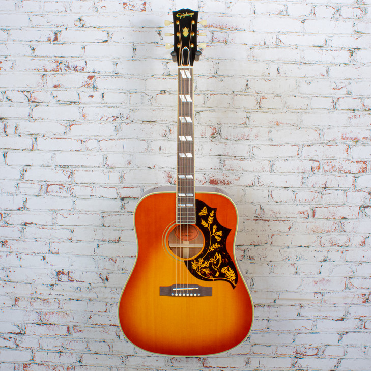 Epiphone - IGC 1960 Hummingbird Reissue - Acoustic-Electric Guitar - Heritage Cherry Sunburst - w/ Hardshell Case