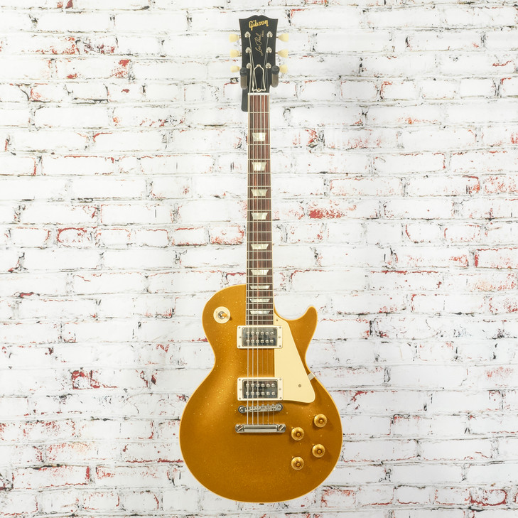 Gibson - Limited Edition 1957 Les Paul Reissue with TV Jones Powertron VOS - Electric Guitar - Gold Sparkle - w/ Hardshell Case - x6862