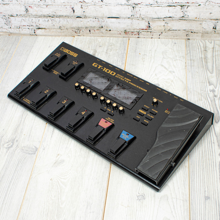 Boss - GT-100 Guitar Multi-Effects Processor Pedalboard - w/PSU USED