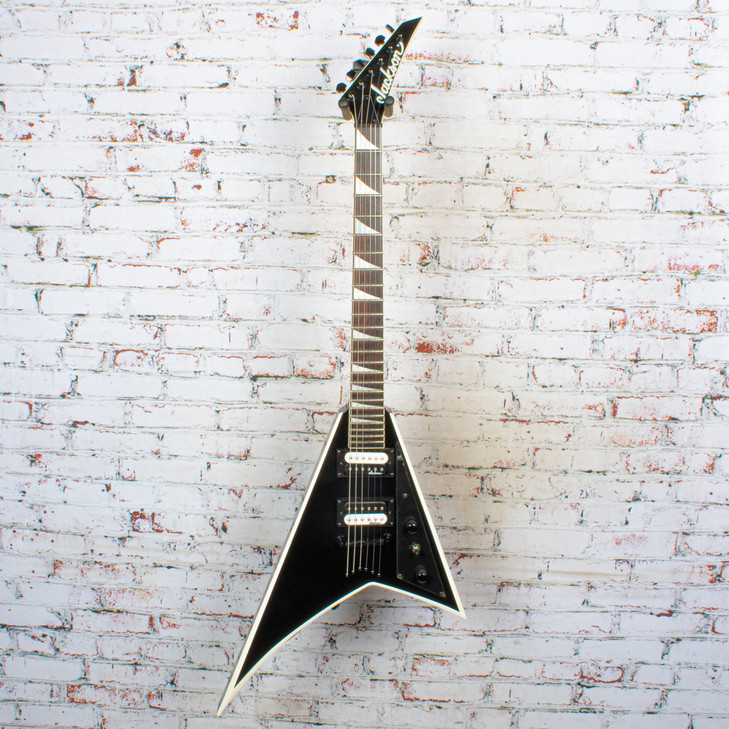 Jackson - 2014 JS Series Rhoads JS32T FSR - Electric Guitar - Black w/White Bevels - USED