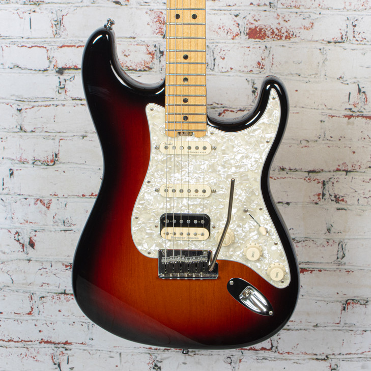 Fender 2018 American Elite HSS Stratocaster Shawbucker Electric Guitar 3 Color Sunburst w/OHSC and SD JB PUP USED