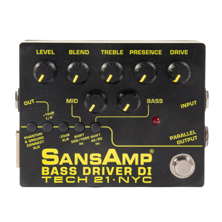 Tech 21 SansAmp Bass Driver DI v2 Preamp & Direct Box Pedal USED