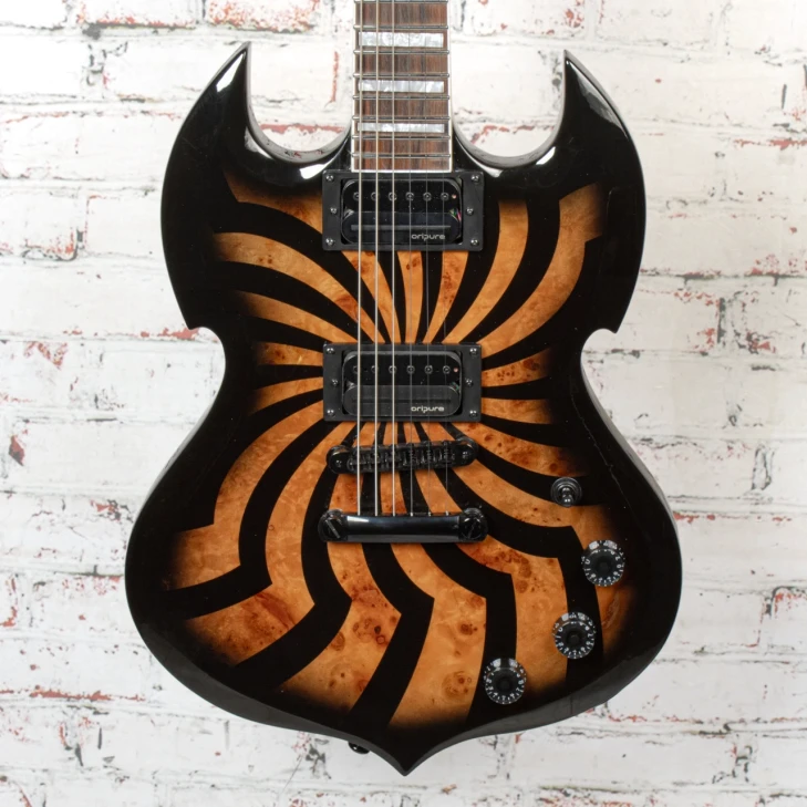 Firefly - Barbarian Electric Guitar - Brown and Black Spiral - w/Bag USED 